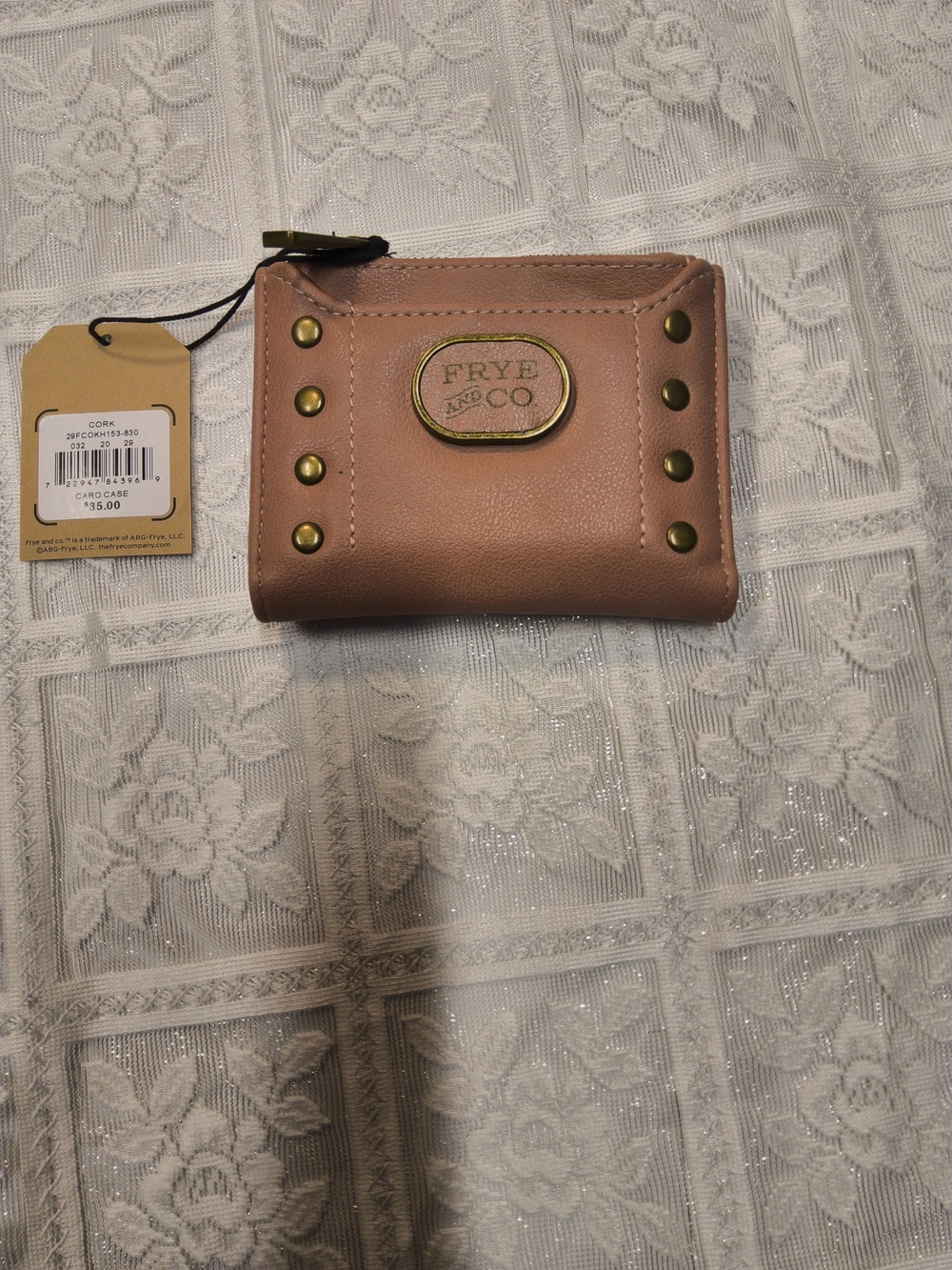 Frye And Co Women's  Card Case Wallet in Cork Color